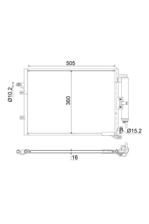 A/C-Kondensator RENAULT CLIO III