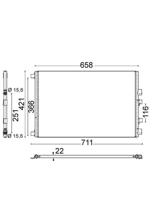 A/C-Kondensator RENAULT MEGANE II