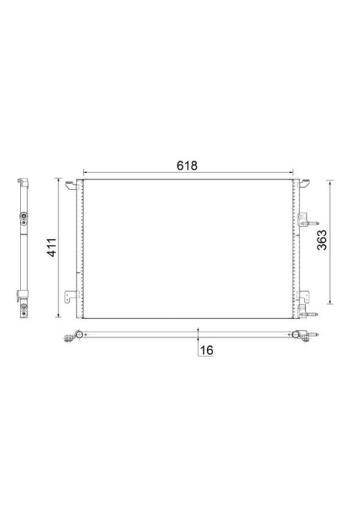 A/C-Kondensator SAAB 9-3 1.9 TID
