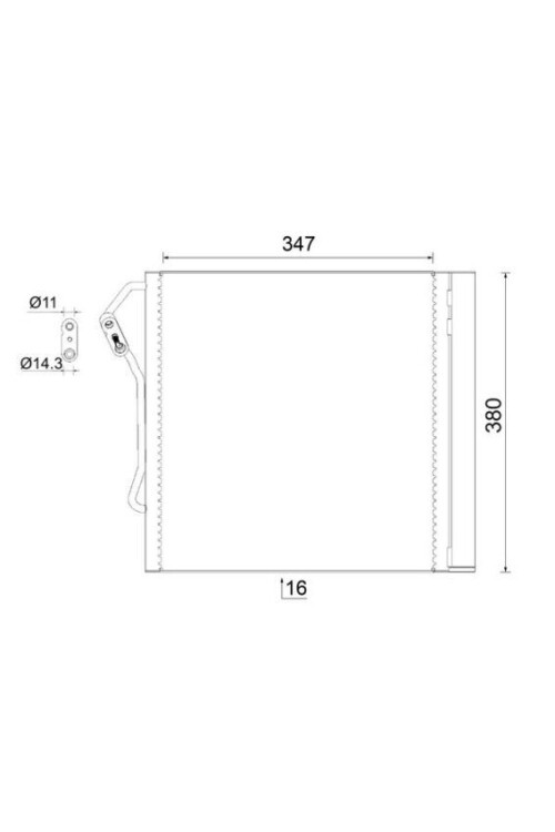 A/C-Kondensator SMART CITY COUPE W450