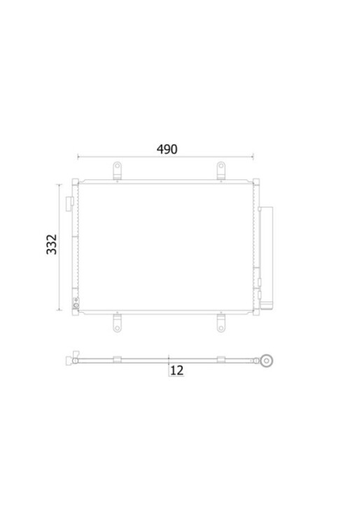 A/C-Kondensator SUZUKI CELERIO
