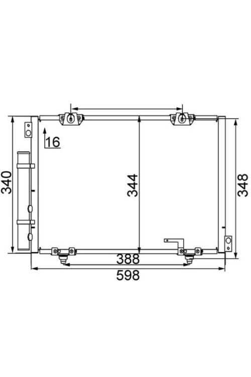 A/C-Kondensator TOYOTA AVENSIS