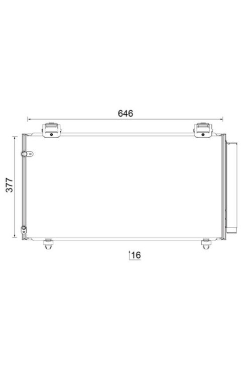 A/C-Kondensator TOYOTA COROLLA ZZE12