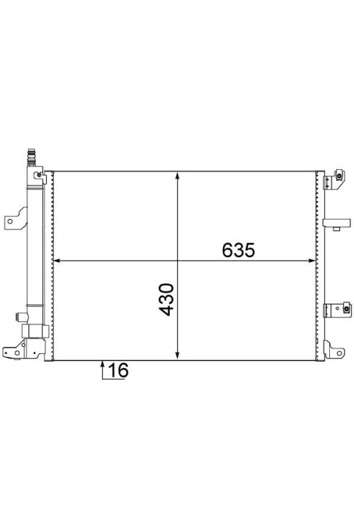 A/C-Kondensator VOLVO V70/S60/S80/XC70-90