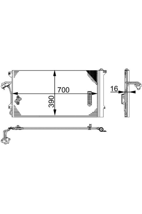 A/C-Kondensator VW TOUAREG/PORSCHE CAYENN
