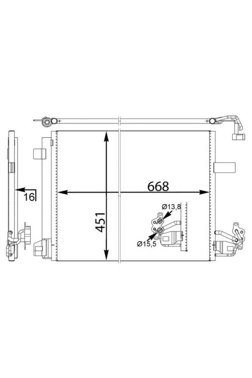 A/C-Kondensator VW Transporter
