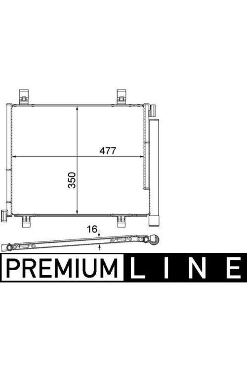 A/C-Kondensator VW UP/SEAT MII/SK CITIGO
