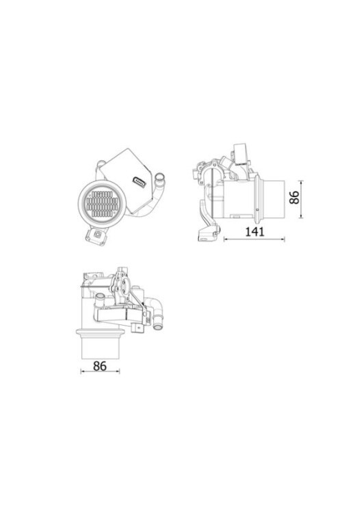 Abgasrückführungs-Kühler AGR-Kühler VW BEETLE / CADDY