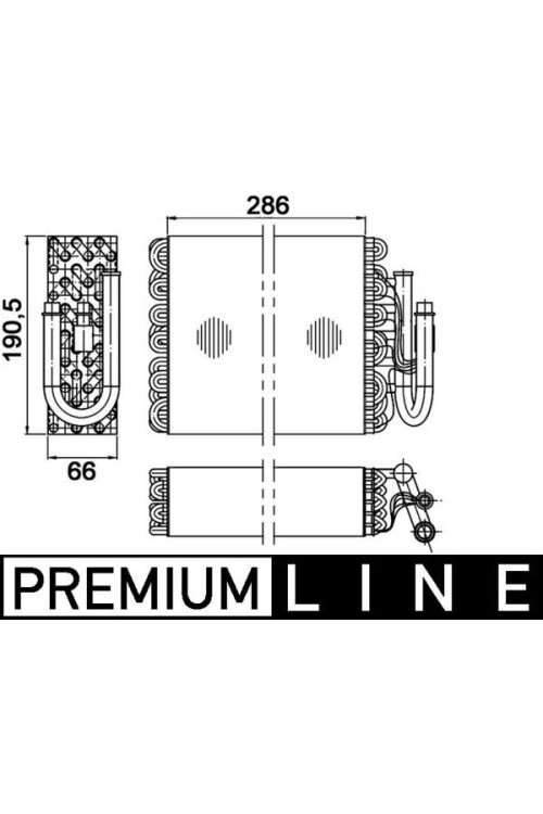 EVAPORATOR BMW E36 93>99 PREMIUM LINE