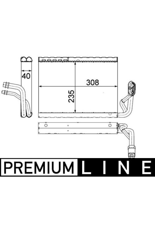 EVAPORATOR MERCEDES W204 S204 C204 W212 S212 C207 C218 X218 C190 X204 R231