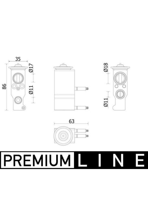 Expansionsventil und Orifice Tube CITROEN C3/C4/DS3