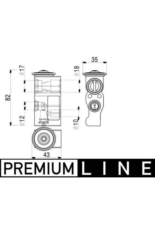Expansionsventil und Orifice Tube RENAULT TWINGO