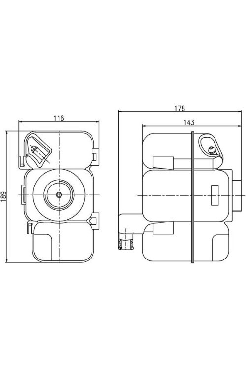 GENLEŞME TANKI RADYATORU YEDEK SU DEPOSU VOLVO S60/ V70/ S80/ XC90