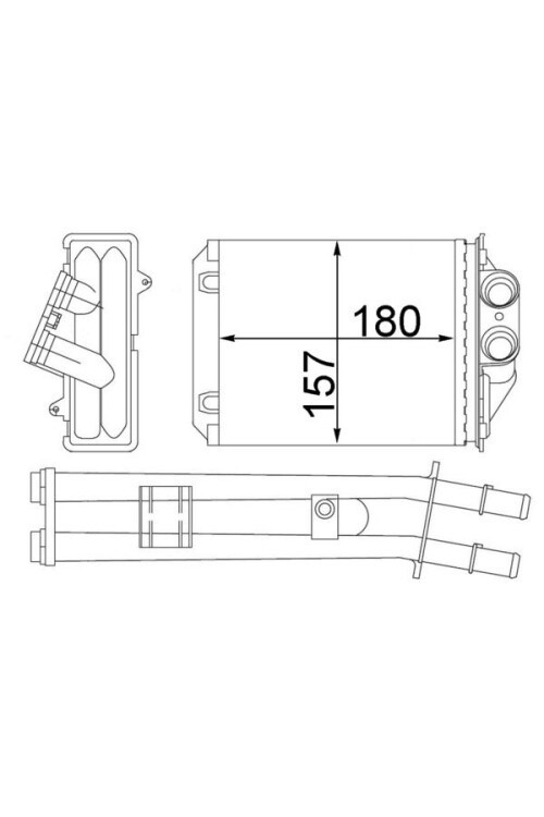 Innenraum-W rmetauscher FIAT 500 / FORD KA