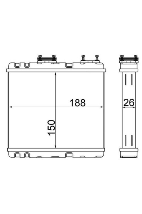 Innenraum-W rmetauscher NISSAN PRIMERA