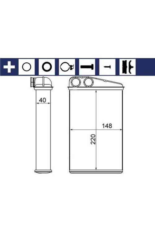 Innenraum-W rmetauscher REN. MEGANE II/SCENIC II