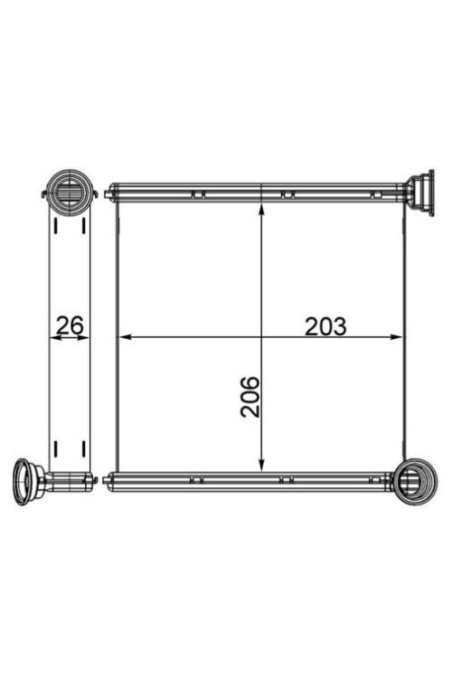 Innenraum-W rmetauscher VW GOLF / AUDI A3 12-