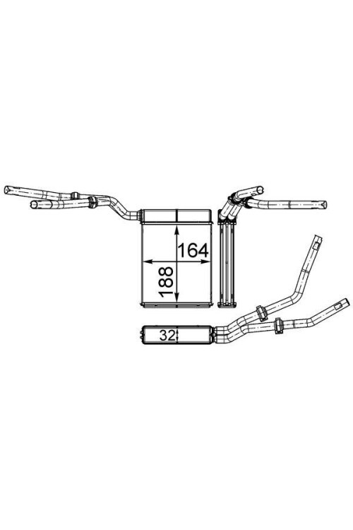 KALORİFER RADYATÖRÜ FORD FOCUS-C MAX 04>BENZİNLİ/DİZEL
