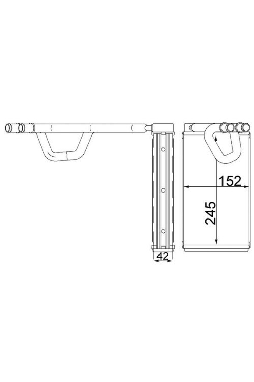 KALORIFER RADYATORU NISSAN NAVARA NP300 06> PATHFINDER III R51 05> 2.5dCi 3.0dCi
