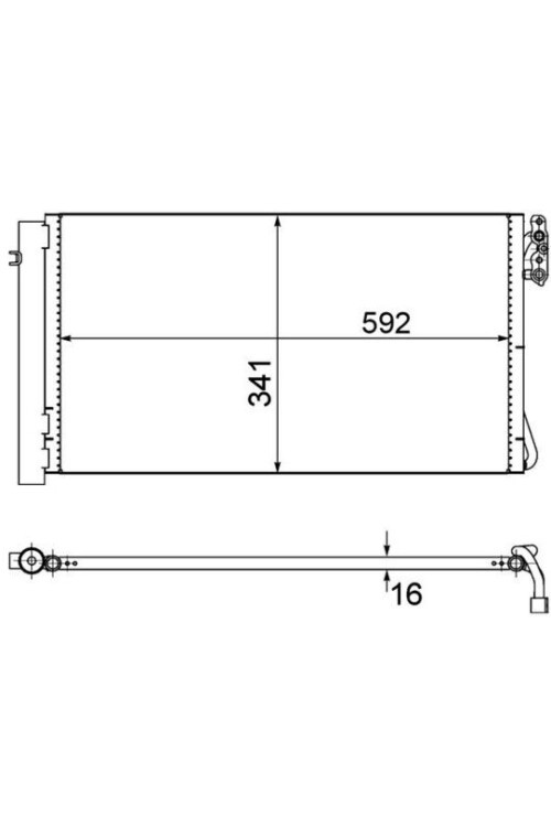 KLIMA RADYATORU BMW E81 E82 E87 E88 E90 E91 E92 E93 X1 E84 Z4 E89 M47 N47 M57 N57 N54 N55