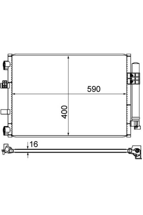 KLIMA RADYATORU KONDANSER FOCUS III 1.0 ECOBOOST -1.6TDCI 11 > GRAND C-MAX 11> 591 377 16