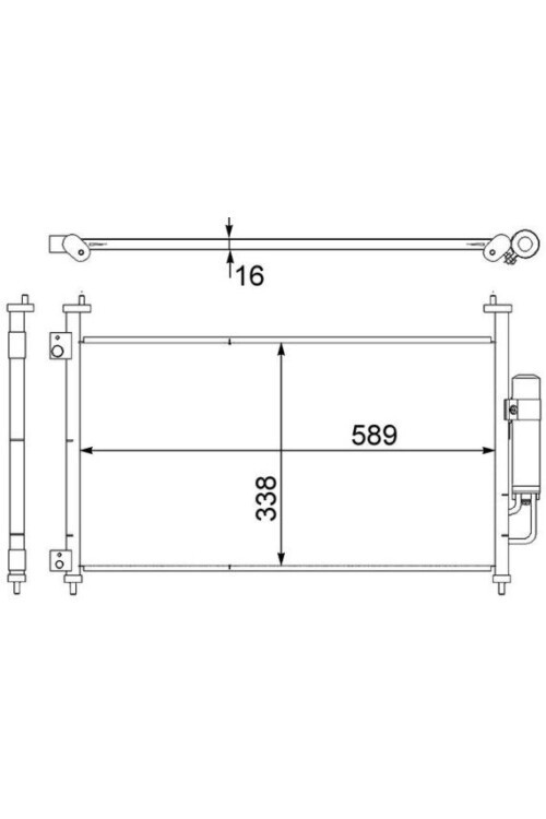 KLİMA RADYATÖRÜ KONDENSER HONDA CIVIC 1.8L R18A VTEC FK2 Hatchback 06-> 1.4L L13Z1 FK1 sport 09-> 2.0L TYPE-R K20Z4 FN2 07->