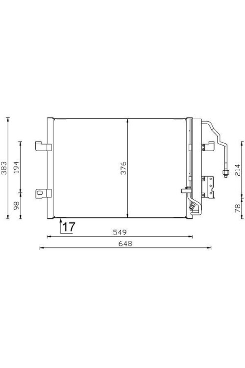 KLIMA RADYATORU MERCEDES A-CLASS W168 97>04