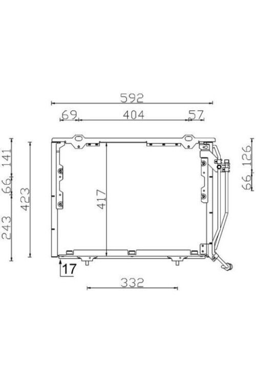 KLIMA RADYATORU MERCEDES W202 S202 W210