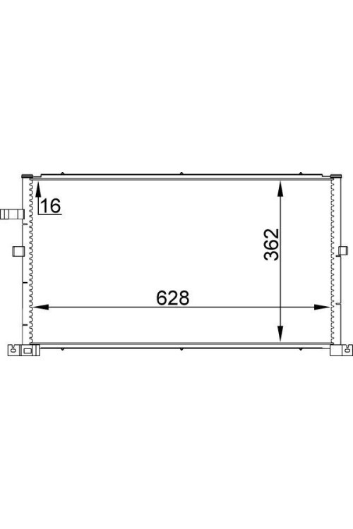 KLIMA RADYATORU MONDEO III 1.8 2.0 16V 2.0TDCI 00>07 UZUNLUK:628MM. GENİŞLİK: 346MM