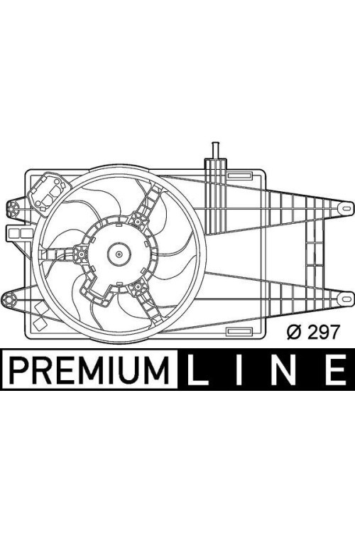Kühlmittelkühler-/Kondensator-Lüfter FIAT N. PUNTO 1.2