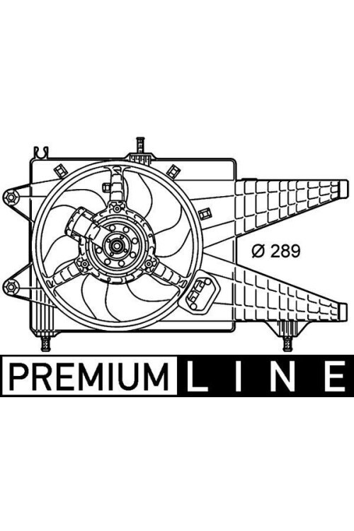 Kühlmittelkühler-/Kondensator-Lüfter FIAT PUNTO FL03 1.3 JTD