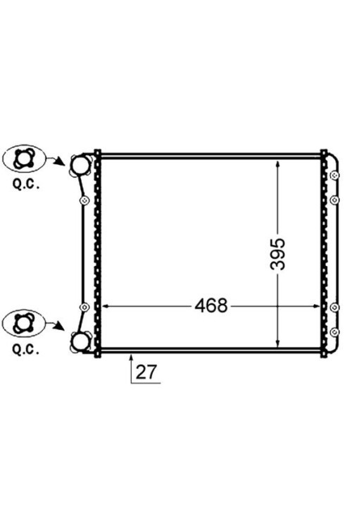Kühlmittelkühler AUDI A2