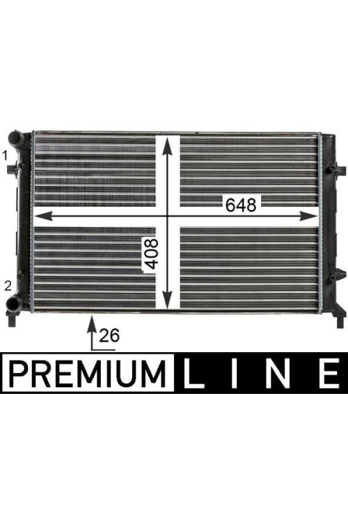 Kühlmittelkühler AUDI A3 1.6 / 1.6 FSI