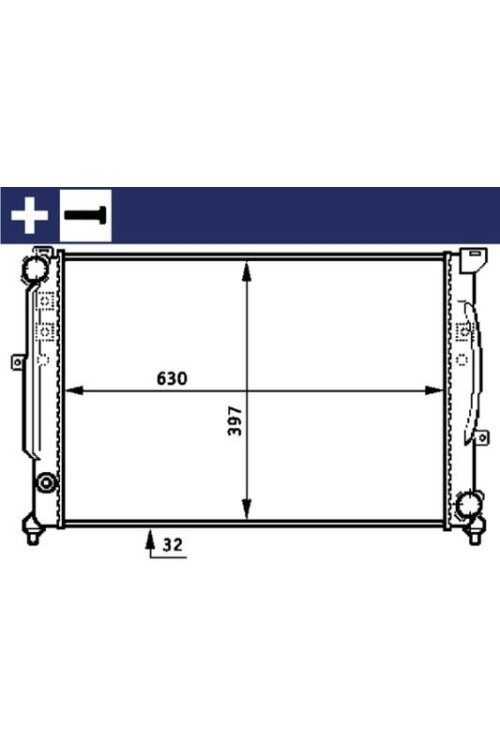 Kühlmittelkühler AUDI A4/A6 / VW PASSAT B5
