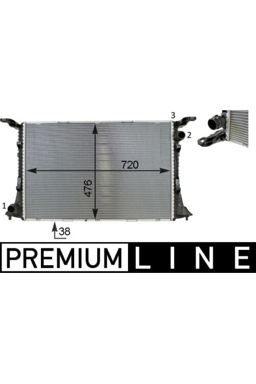 Kühlmittelkühler AUDI A6 RS