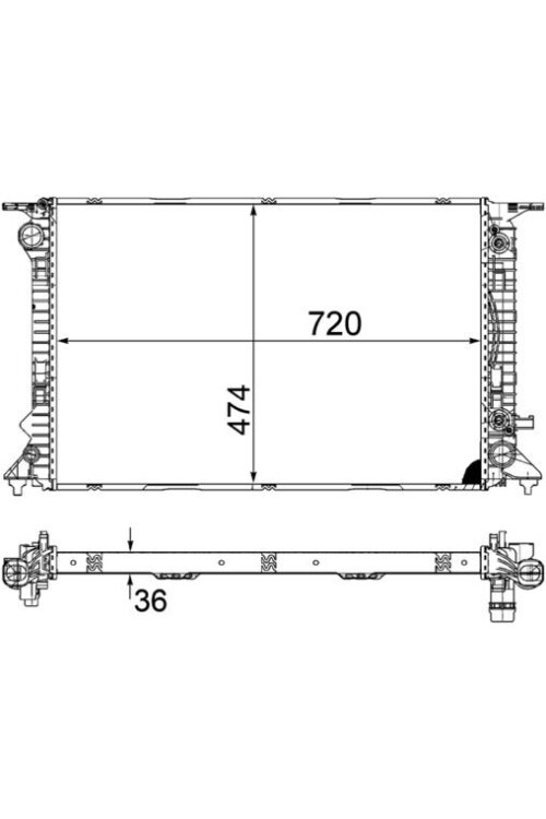 Kühlmittelkühler AUDI Q5