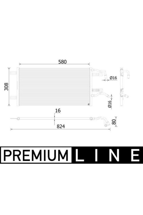 Kühlmittelkühler BMW 2 F45 / X1 F49