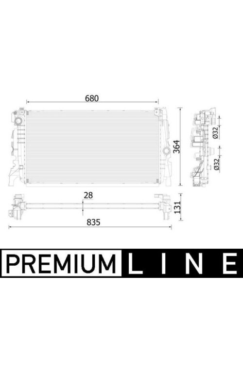 Kühlmittelkühler BMW 2 F45 . X1 F49