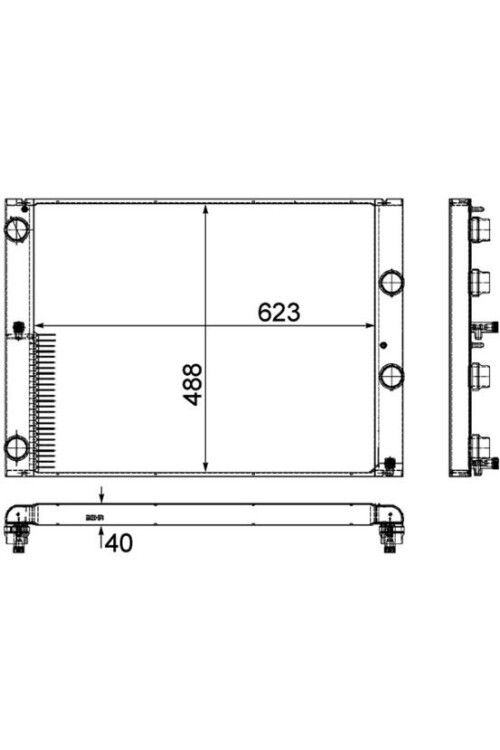 Kühlmittelkühler BMW 5 E60