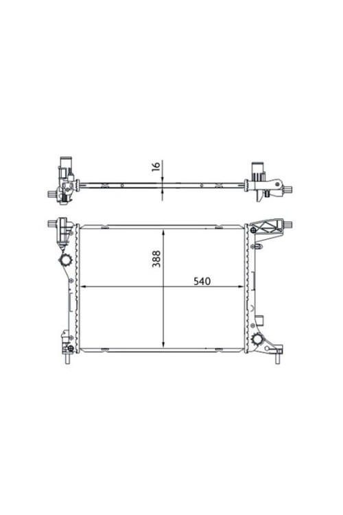 Kühlmittelkühler FIAT 500L
