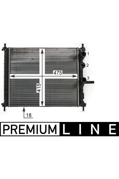 Kühlmittelkühler FIAT BRAVA 1.2i