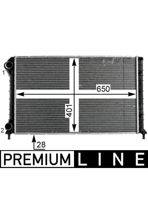 Kühlmittelkühler FIAT DOBL 1.4i