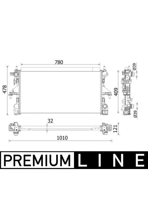 Kühlmittelkühler FIAT DUCATO