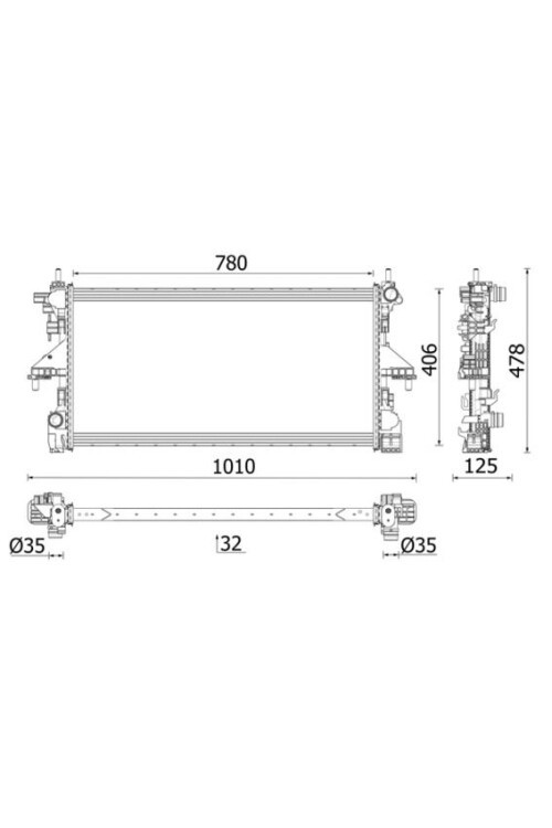 Kühlmittelkühler FIAT DUCATO 2.3 D
