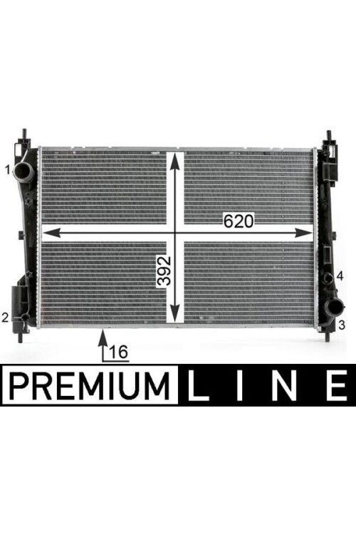 Kühlmittelkühler FIAT PUNTO EVO 1.3