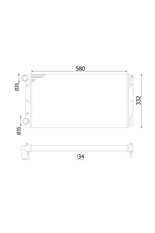 Kühlmittelkühler FIAT PUNTO II