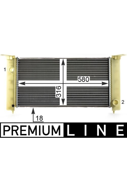 Kühlmittelkühler FIAT STILO 1.2i