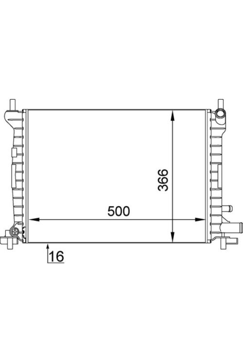 Kühlmittelkühler FORD FIESTA IV/ MAZDA 121