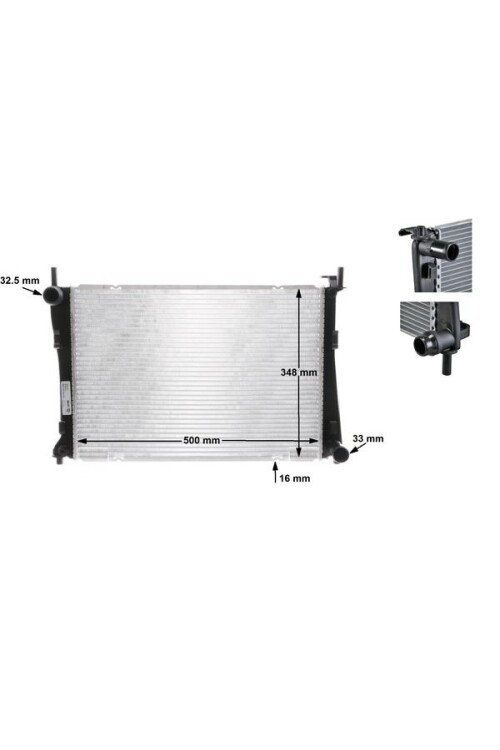 Kühlmittelkühler FORD FIESTA V/ FUSION 1.4