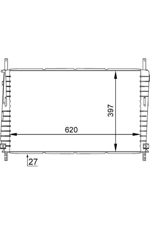 Kühlmittelkühler FORD MONDEO III 2.5 MAN.